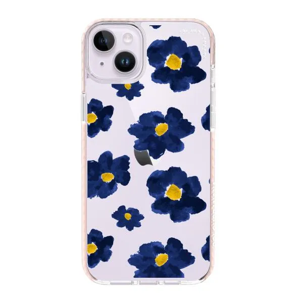 iPhone Case - Deep Blue Flowers
