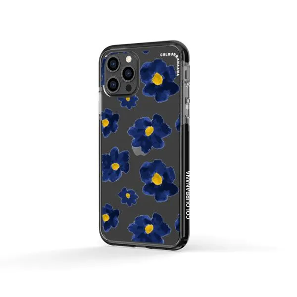iPhone Case - Deep Blue Flowers