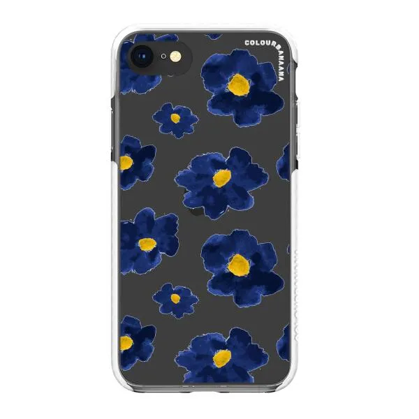 iPhone Case - Deep Blue Flowers