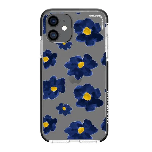 iPhone Case - Deep Blue Flowers