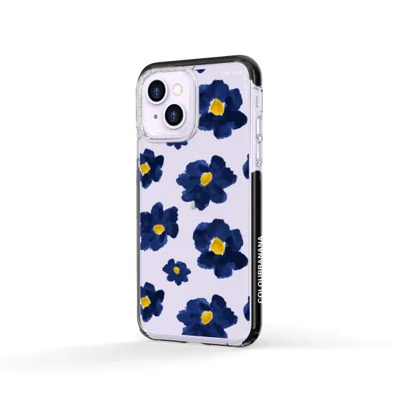 iPhone Case - Deep Blue Flowers