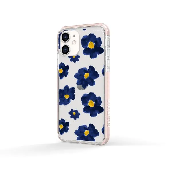 iPhone Case - Deep Blue Flowers