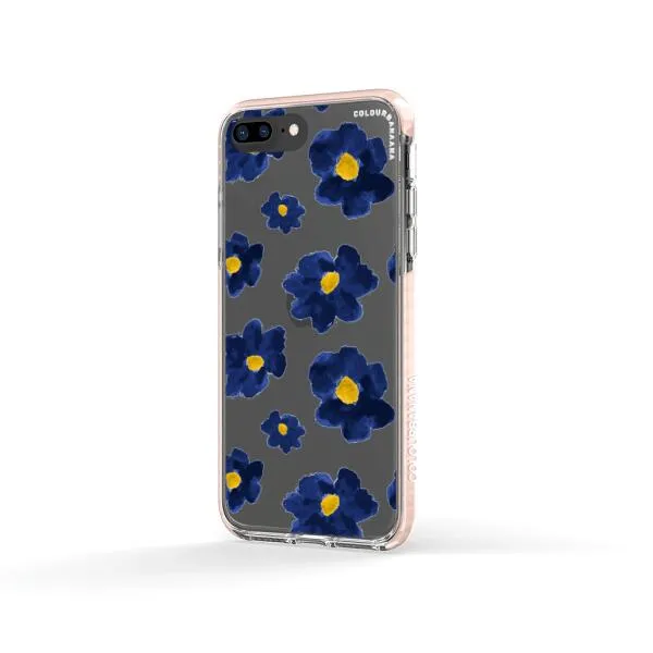 iPhone Case - Deep Blue Flowers