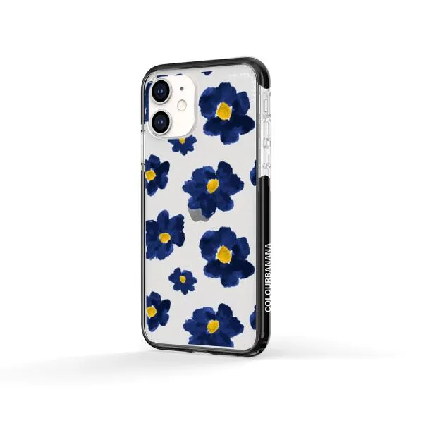 iPhone Case - Deep Blue Flowers
