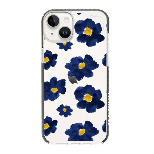iPhone Case - Deep Blue Flowers