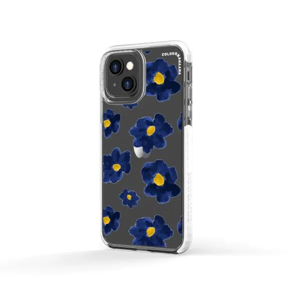 iPhone Case - Deep Blue Flowers