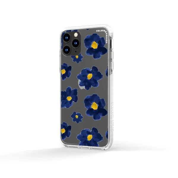 iPhone Case - Deep Blue Flowers