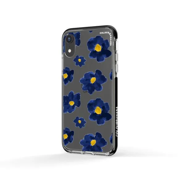 iPhone Case - Deep Blue Flowers