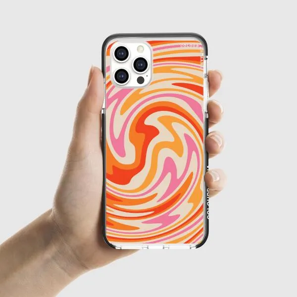 iPhone Case - Retro Modern Liquid Swirl