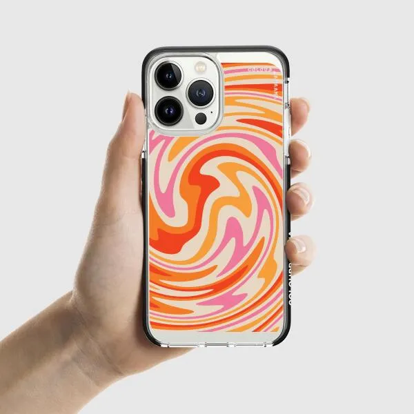 iPhone Case - Retro Modern Liquid Swirl
