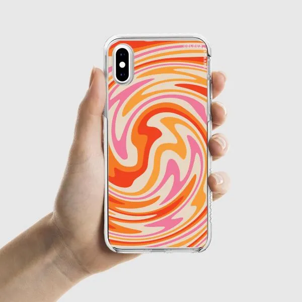 iPhone Case - Retro Modern Liquid Swirl