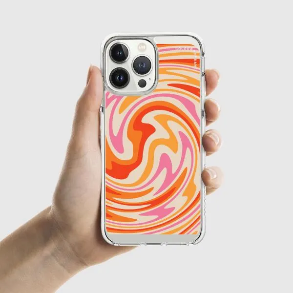 iPhone Case - Retro Modern Liquid Swirl