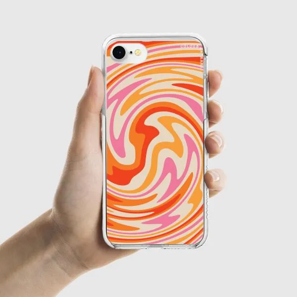 iPhone Case - Retro Modern Liquid Swirl