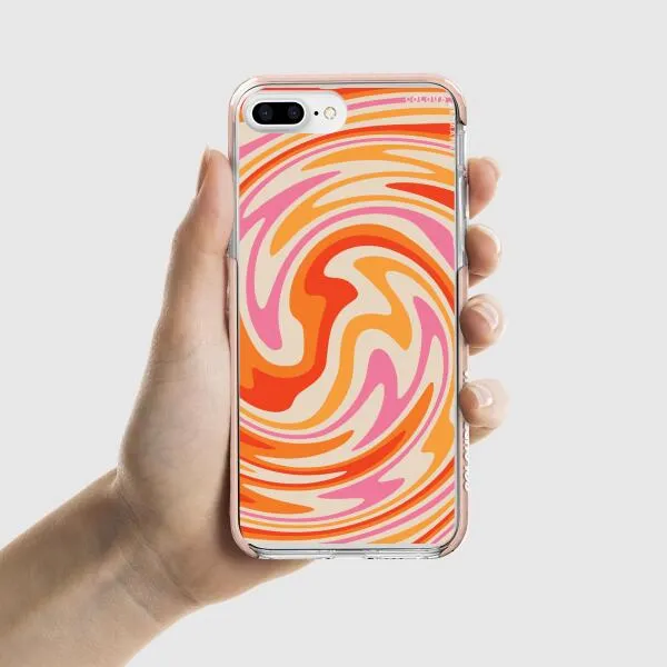 iPhone Case - Retro Modern Liquid Swirl
