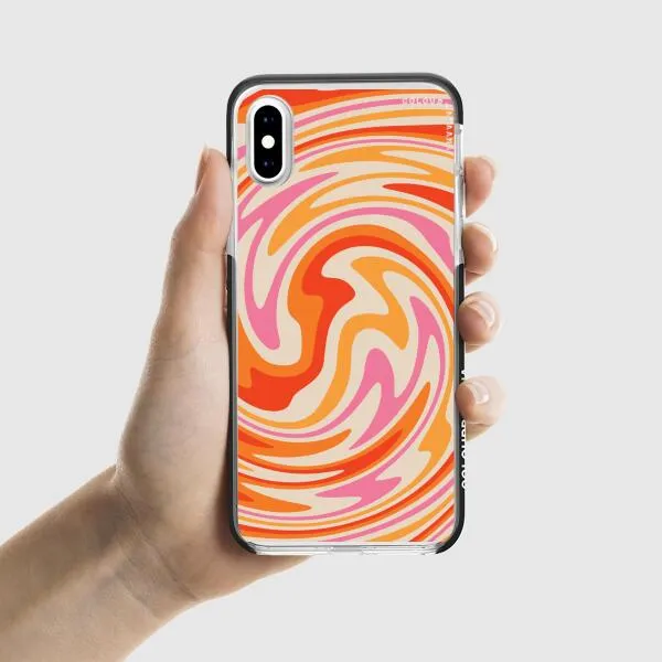 iPhone Case - Retro Modern Liquid Swirl