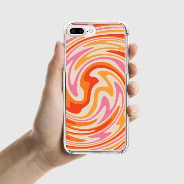iPhone Case - Retro Modern Liquid Swirl