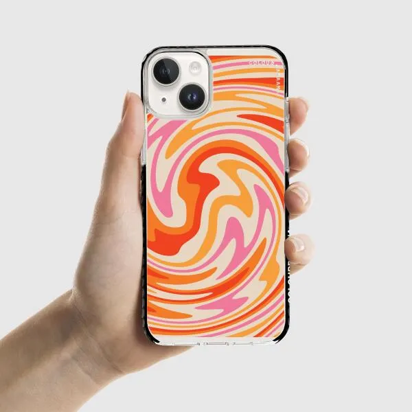 iPhone Case - Retro Modern Liquid Swirl