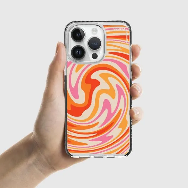iPhone Case - Retro Modern Liquid Swirl