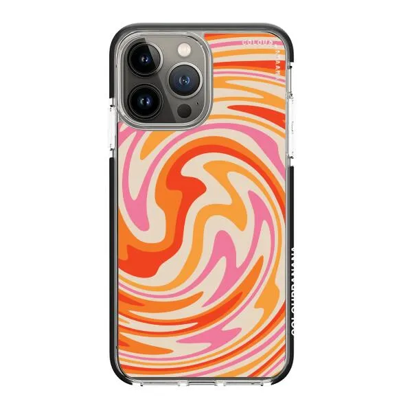 iPhone Case - Retro Modern Liquid Swirl