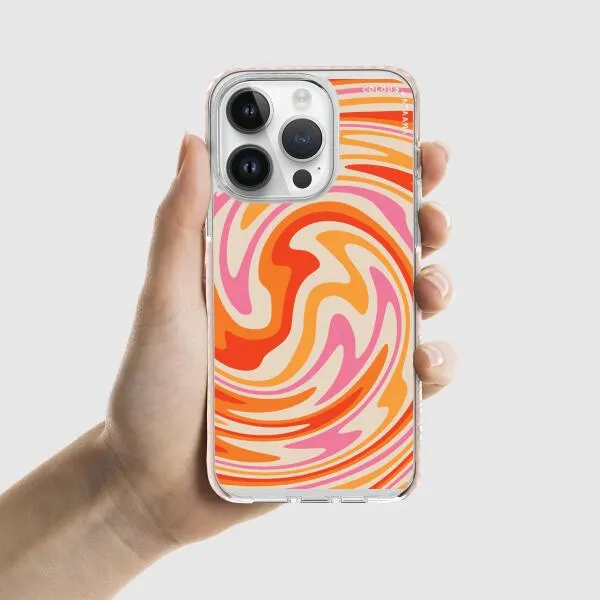 iPhone Case - Retro Modern Liquid Swirl