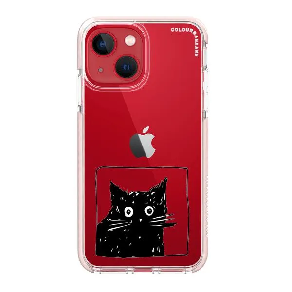 iPhone Case - Surprised Black Cat