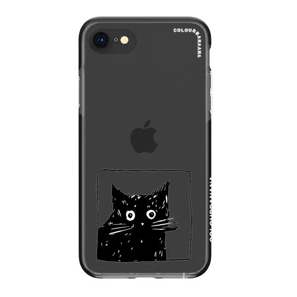 iPhone Case - Surprised Black Cat