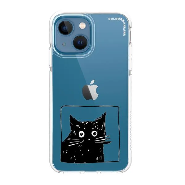 iPhone Case - Surprised Black Cat