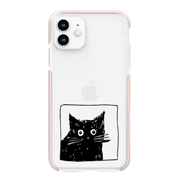 iPhone Case - Surprised Black Cat
