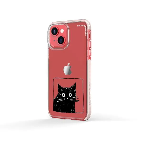 iPhone Case - Surprised Black Cat