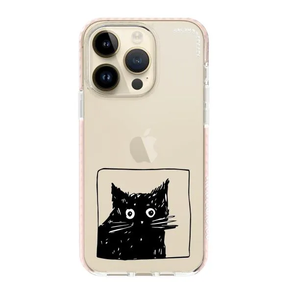 iPhone Case - Surprised Black Cat