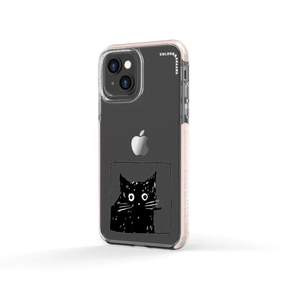 iPhone Case - Surprised Black Cat