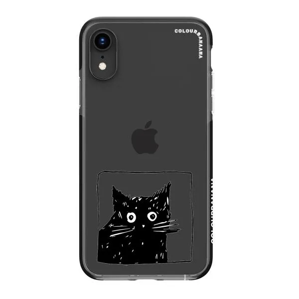 iPhone Case - Surprised Black Cat