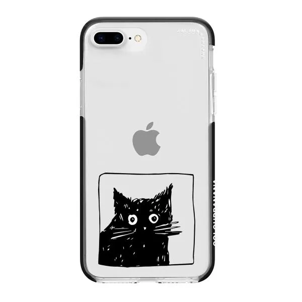 iPhone Case - Surprised Black Cat
