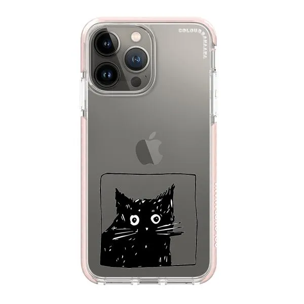 iPhone Case - Surprised Black Cat