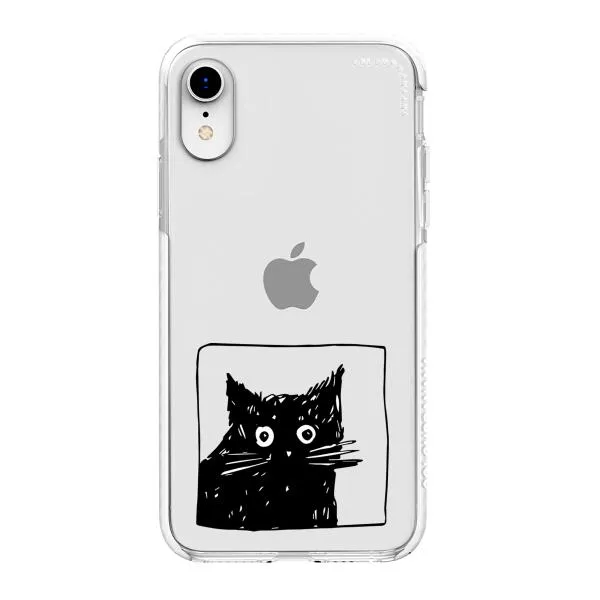 iPhone Case - Surprised Black Cat