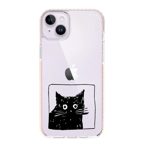 iPhone Case - Surprised Black Cat