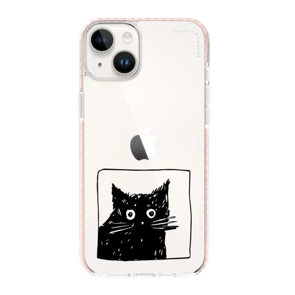 iPhone Case - Surprised Black Cat