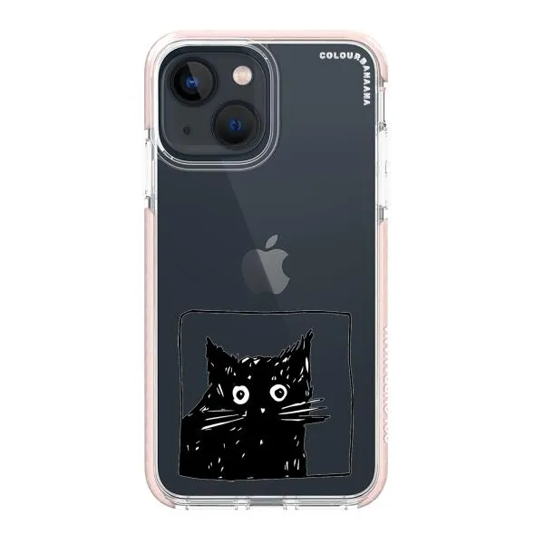 iPhone Case - Surprised Black Cat