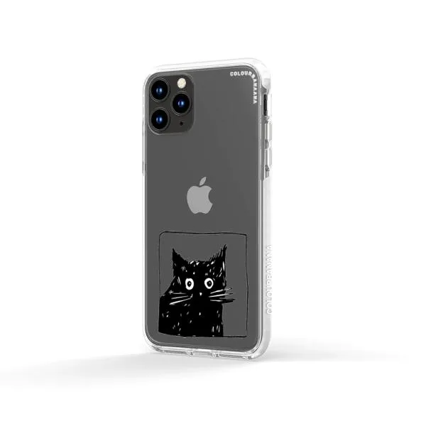iPhone Case - Surprised Black Cat