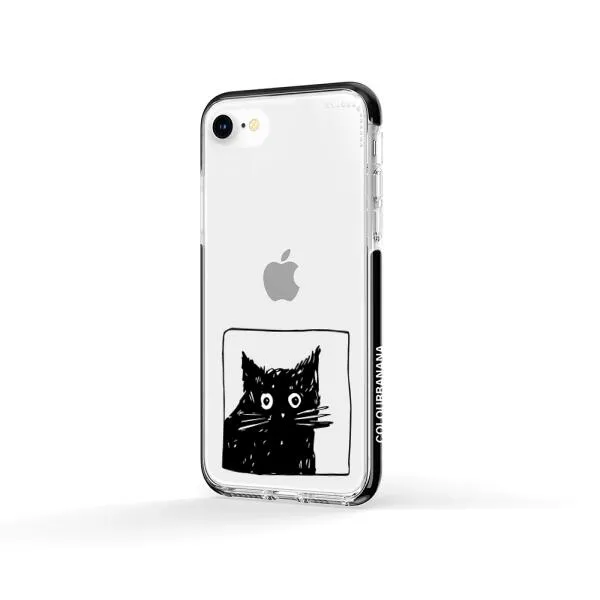 iPhone Case - Surprised Black Cat