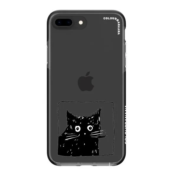iPhone Case - Surprised Black Cat