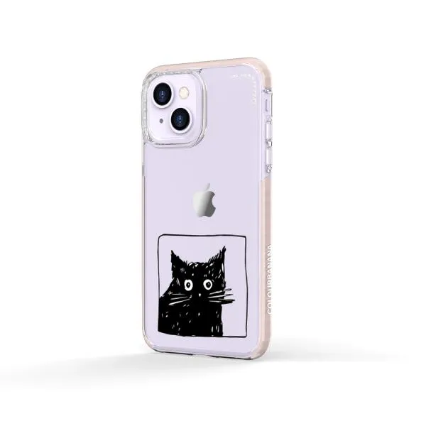 iPhone Case - Surprised Black Cat