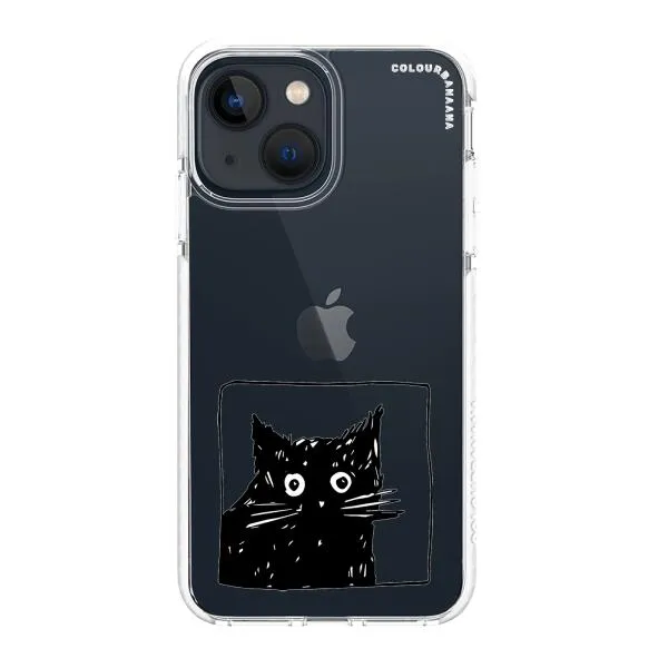 iPhone Case - Surprised Black Cat