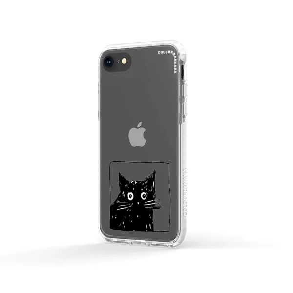 iPhone Case - Surprised Black Cat