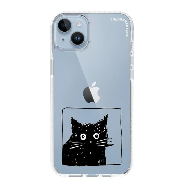 iPhone Case - Surprised Black Cat