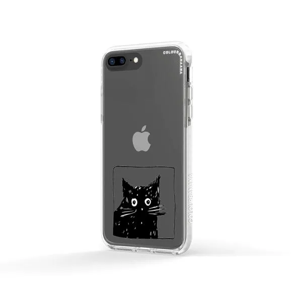 iPhone Case - Surprised Black Cat