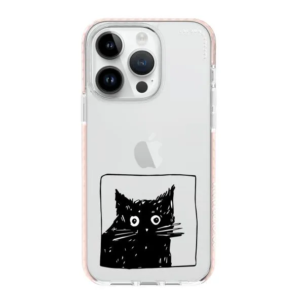 iPhone Case - Surprised Black Cat