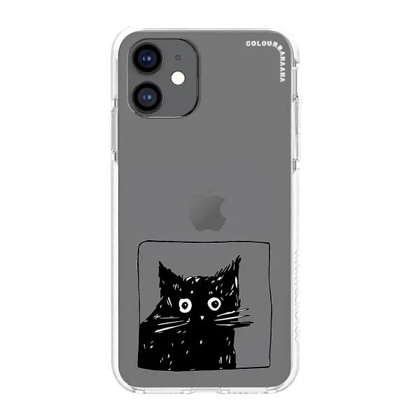 iPhone Case - Surprised Black Cat