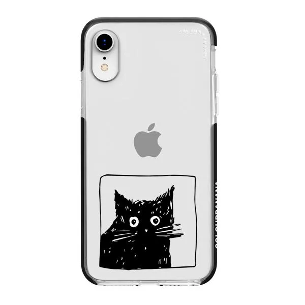 iPhone Case - Surprised Black Cat