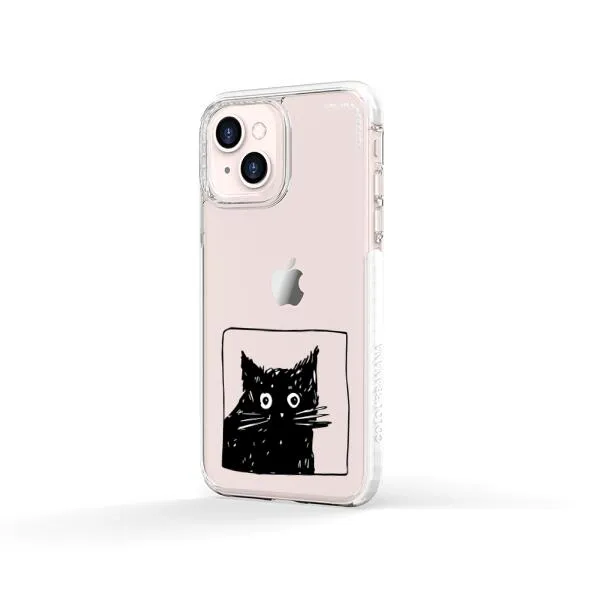 iPhone Case - Surprised Black Cat
